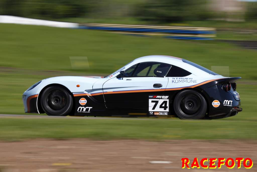Pole Position kom som en overraskelse - mest for Morten selv.
(Foto: Racefoto.se)